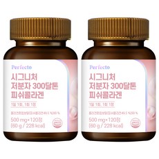 퍼펙토 시그니처 저분자 300달톤 피쉬콜라겐 영양제, 120정, 2개