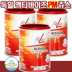독일피엠 피트라인 액티바이즈175g 산소쥬스 수험생영양제 천연카페인 가루 분말 쉐이크 비타민B C 식약처 인증 인정 활력 기력 에너지 회복 도움 음료 칵테일 정품 피엠쥬스 pm, 3통, 피드라인액티바이즈175g, 175g