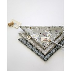 원단패키지 북유럽플로라 그레이3종 1/8마 88298, 1/8마(27cmX45cm)3장