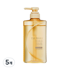 츠바키 프리미엄 볼륨& 리페어 샴푸, 490ml, 5개