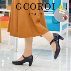발이 전혀 안아픈 구두 GCOROI 란지에 5cm 둥근코 펌프스 구두 꼬로이