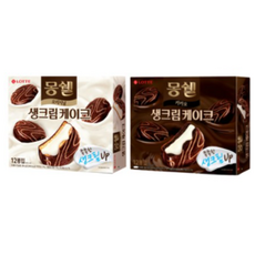 롯데제과 몽쉘 크림 336gx1개+몽쉘 카카오 336gx1개, 336g, 2개