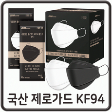제로가드 KF94 새부리형 마스크 대형, 100개입, 블랙, 100매입