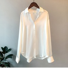 두봄 여성용 실크핏 셔츠