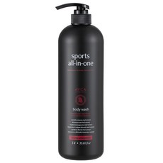아브카 스포츠 올인원 퍼퓸드 바디워시 우디페로몬향, 1개, 1000ml