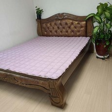 한이 순면고밀도바이오워싱면 돌침대매트 돌침대패드, 보라