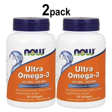 나우푸드 울트라 오메가-3 500 EPA 250 DHA 소프트젤, 90개입, 2개, 90정