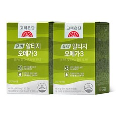 고려은단 퓨어 알티지 rTG 오메가3 60캡슐, 60정, 2개