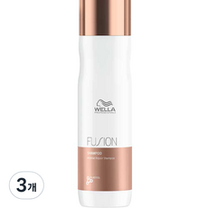 웰라 퓨젼 인텐스 리페어 샴푸 플로리엔탈 우디 향, 250ml, 3개