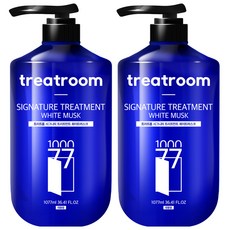 트리트룸 시그니처 대용량 트리트먼트 화이트머스크향, 1077ml, 2개