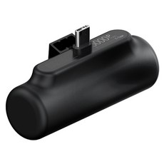 하마다 도킹형 미니 5000mAh 보조배터리 C타입, PR-ST5000-C, 블랙