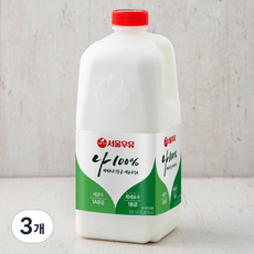 서울우유 나100% 우유, 1800ml, 3개