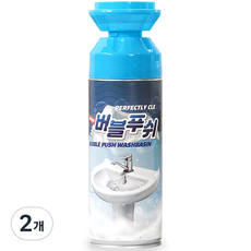 버블푸쉬 배수구 세면대 클리너, 2개, 250g