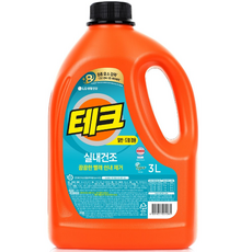 테크 실내건조 액체세제 3리터 겸용 베이킹소다 구연산 함유 쉰내제거 vegan, 1개, 3l