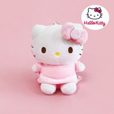 산리오 헬로키티 엔젤 키링 핑크 인형 12cm 가방고리