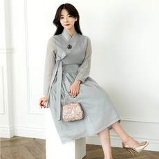 생활한복에 생활한복을 더한 철릭 원피스 빅사이즈 퓨전의상