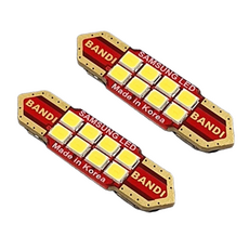 반디 36mm 차량용 LED 실내등, 혼합 색상, 2개입