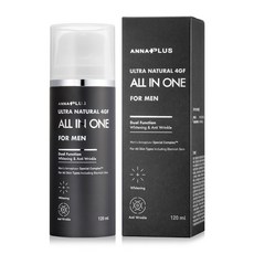 [주름개선/미백 이중기능성] 안나플러스 4GF 남자올인원 120ml, 1개