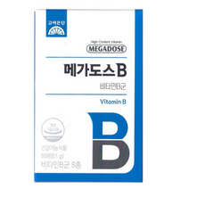 고려은단 메가도스B 비타민B 컴플렉스 60정 X 3개 (6개월분), 1개
