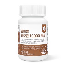 올바른 비오틴 10000, 90정, 1개