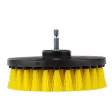 모나코올리브 전동드라이버용 청소브러쉬탭 12cm, 노란색, 1개