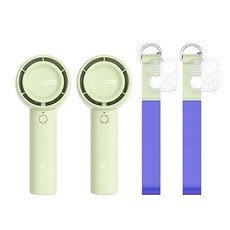 카카오프렌즈 라춘댄스 포켓 터보 핸디 선풍기 1+1 세트 (색상선택), 그린+그린