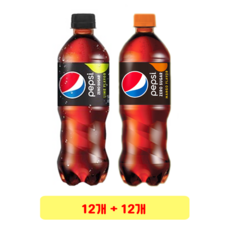 펩시제로 라임 500ml + 망고 500ml, 12세트