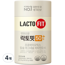 종근당건강 락토핏 50대 플러스 60p, 120g, 4개