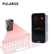PULAROS 휴대용 블루투스 가상 레이저 무선 프로젝션 키보드, 블랙