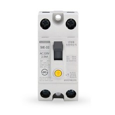 상도일렉트릭 산업용 누전차단기 SIE-32 2P (20A)(30A) 분전반용, 산업용 누전차단기 SIE-32 2P (30A)