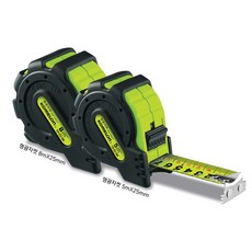 코메론 형광자켓줄자 KMC-25RJN 8Mx25mm 목공 인테리어 치수 눈금자, 1개