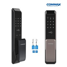 코맥스 CDL230P 푸시풀도어락 디지털도어락 카드키형 주키 (자가설치), 라이트브라운