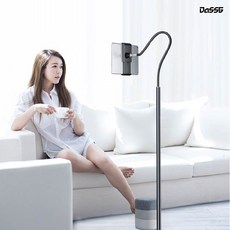 다쓱 핸드폰 태블릿 자바라 거치대 논슬립 스탠드 탭 패드 스탠드 침대 거치대 1.75m, 다쓱태블릿거치대블랙