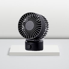 [도서관급 저소음] 스테디텐 USB 써큘레이터 선풍기 저소음 미니 소형, 블랙