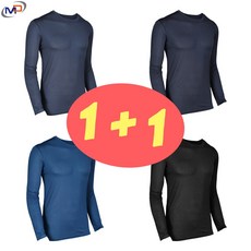 모든타임즈 남성 긴팔 여름 냉감 기능성 쿨티 쿨티셔츠 MDGT1 1+1