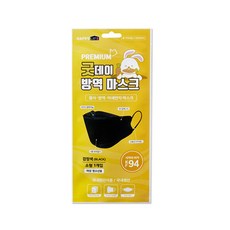 굿데이 KF94 소형 마스크 100매 황사 방역 귀안아픈 숨쉬기편한 화이트 블랙, 굿데이 소형 블랙(100매), 100개, 1개입
