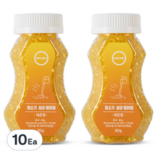 마크롱 청소기 살균 탈취제 레몬향, 80g, 10Ea, 과일/트로피칼향