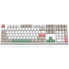 아콘 염료승화 모던레트로 무접점 Type C 키보드 45G, 화이트, NCK88, 일반형