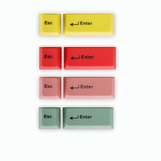 엠스톤 2키 ESC + Enter 체리 포인트 키캡, 일반형, 옐로우
