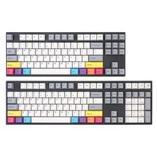 Varmilo 바밀로 레트로 CMYK 시리즈 무접점 V2 키보드 컬렉션, 데이지축, MA108 유선 108키