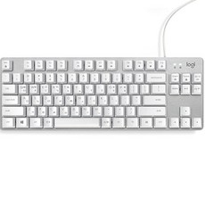 로지텍 K835 TKL 유선 알루미늄 기계식 키보드 TTC 적축, 텐키리스, YU0045, 오프화이트