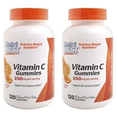 닥터스베스트 비타민 C 250mg 오렌지 블리스 구미 비건, 120개입, 2개, 120정
