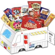 해태제과 띵동 푸드트럭 과자세트 710g, 해태제과 과자 9종, 1세트