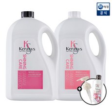 [애경] [비밀혜택]케라시스 샤이닝 데미지 대용량 샴푸/린스 4000ml+펌프+샴푸 180, 선택:린스