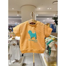 [블루독베이비 10] OR)블루독스티치반팔맨투맨 HK 4331933209