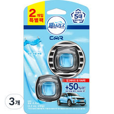 페브리즈 차량용 방향제 맑은 하늘 바람 2.2ml, 3개, 맑은하늘바람향