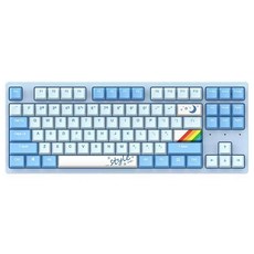A87pro RGB 인체공학적 무선 기계식 키보드 축교환, 상세이페이지 참고, 상세이페이지 참고, A87 싱글모드 퍼플 골드 버전 퍼플골드샤프트