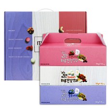 맑은농산 잇츠리얼넛츠 하루건강견과 3종 선물세트, 1500g, 1세트