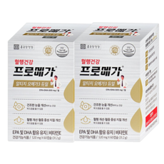 종근당 프로메가 알티지오메가3 60캡슐 +홍삼스틱, 2박스