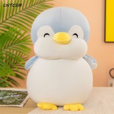 CNTCSM 펭귄 피규어 쿠션 귀여운 인형 해양관 기념품 뽀글이 인형 뽑기 인형 회사 선물, 푸른 색, 50cm